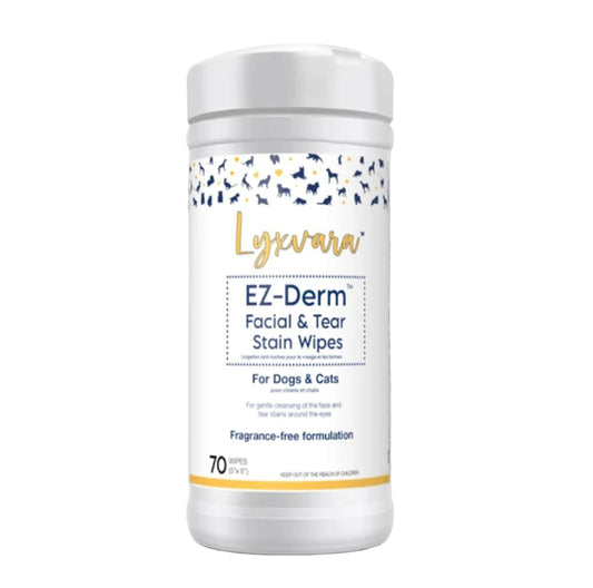 Lyxvara Dog easy Derm Wipes Frangrance Free 70Ct