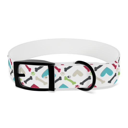 Bones, Paw prints and Hearts Oh My! Dog Collar