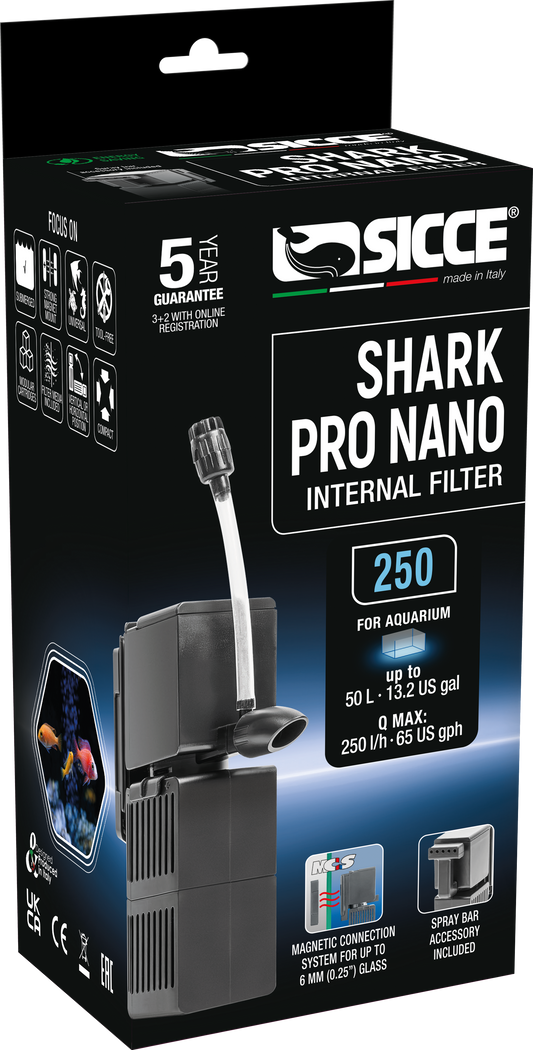 Sicce Shark Pro Nano Internal Filter 1ea/250