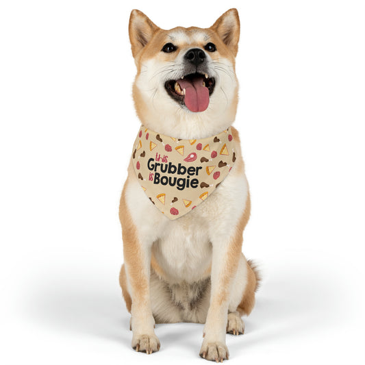 This Grubber is Bougie - Pet Bandana Collar