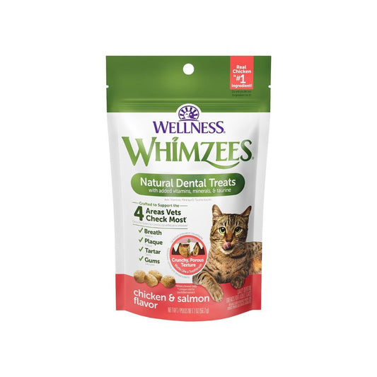 Whimzees Cat Dental Treat Chicken Salmon 2 oz