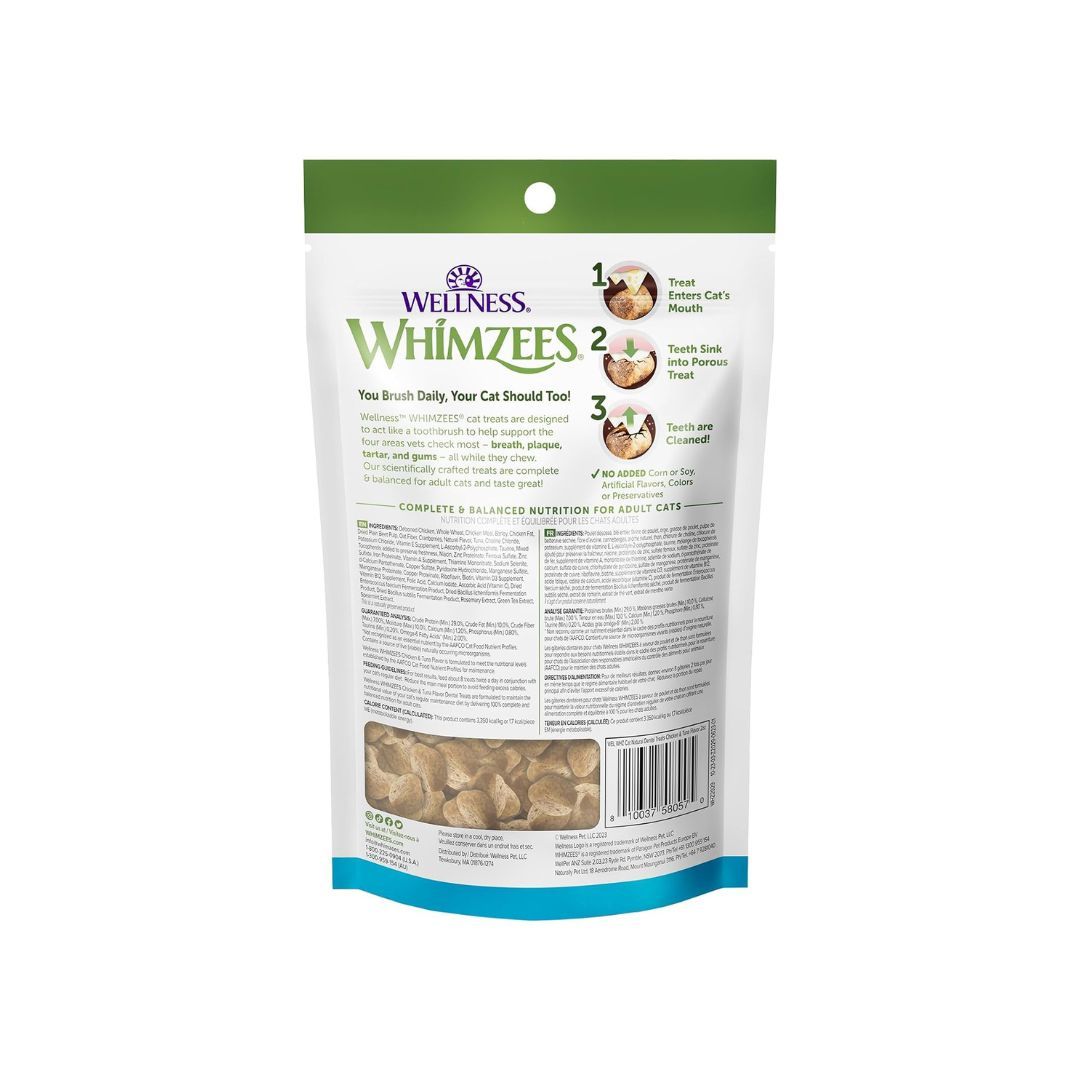 Whimzees Cat Dental Treat Chicken Tuna 2 oz