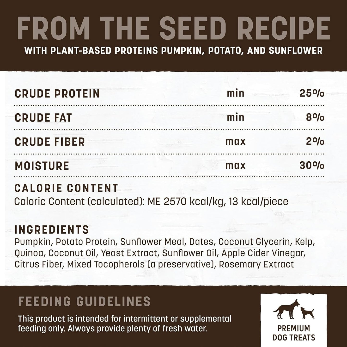 Earth Animal Dog Wisdom Air-Dried Jerky From The Seed 4oz.
