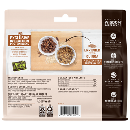 Earth Animal Dog Wisdom Air-Dried Jerky From The Soil 4 oz.