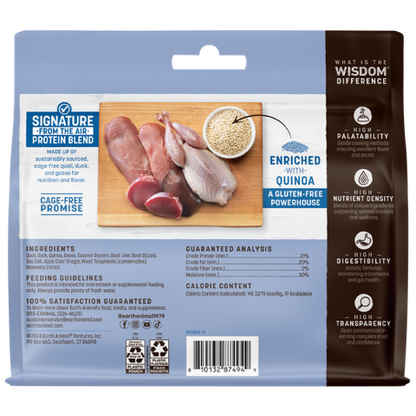 Earth Animal Dog Wisdom Air-Dried Jerky From The Air 4 oz.
