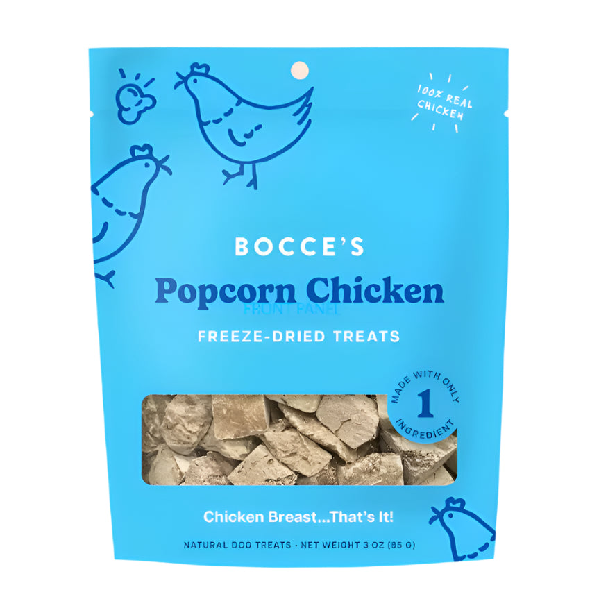 Bocce'S Bakery Dog Freeze Dried Popcorn Chicken Treat 3Oz