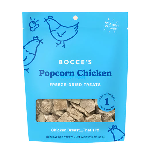 Bocce'S Bakery Dog Freeze Dried Popcorn Chicken Treat 3Oz
