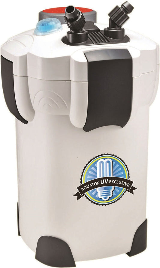 Aquatop CF400UV Canister Filter with UV Sterilization Grey