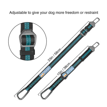 Kurgo Dog Seat Belt Tether Blue