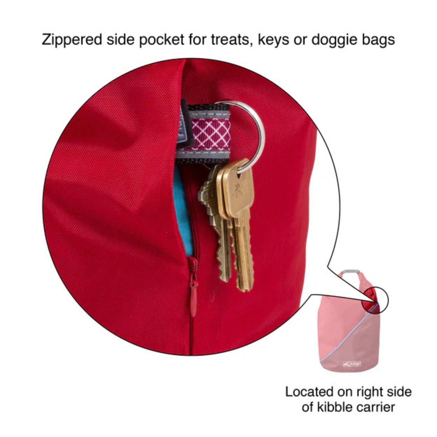Kurgo Dog Kibble Carrier Blue