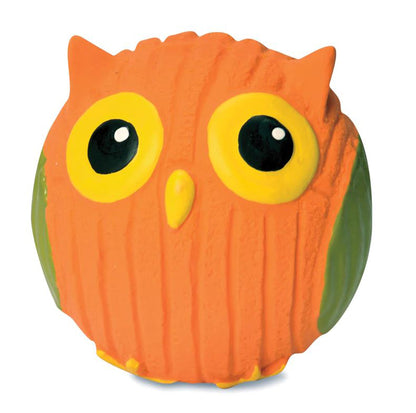 Hugglehounds Dog Poppy Owl Ruff-Tex Ball SM