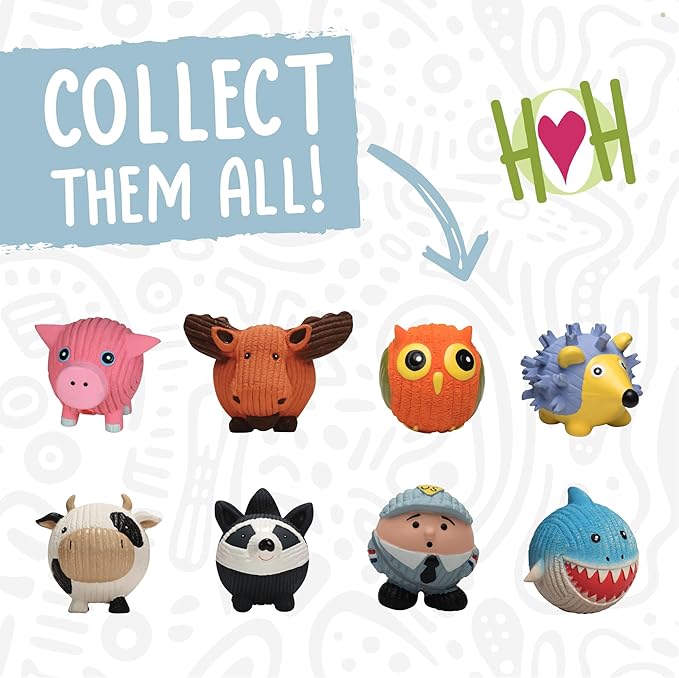 Hugglehounds Dog Poppy Owl Ruff-Tex Ball SM