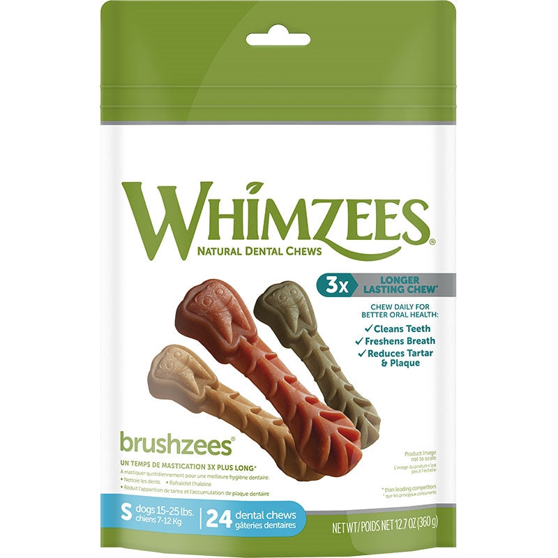 Whimzees Brushzees Sm 12.7 oz Bag