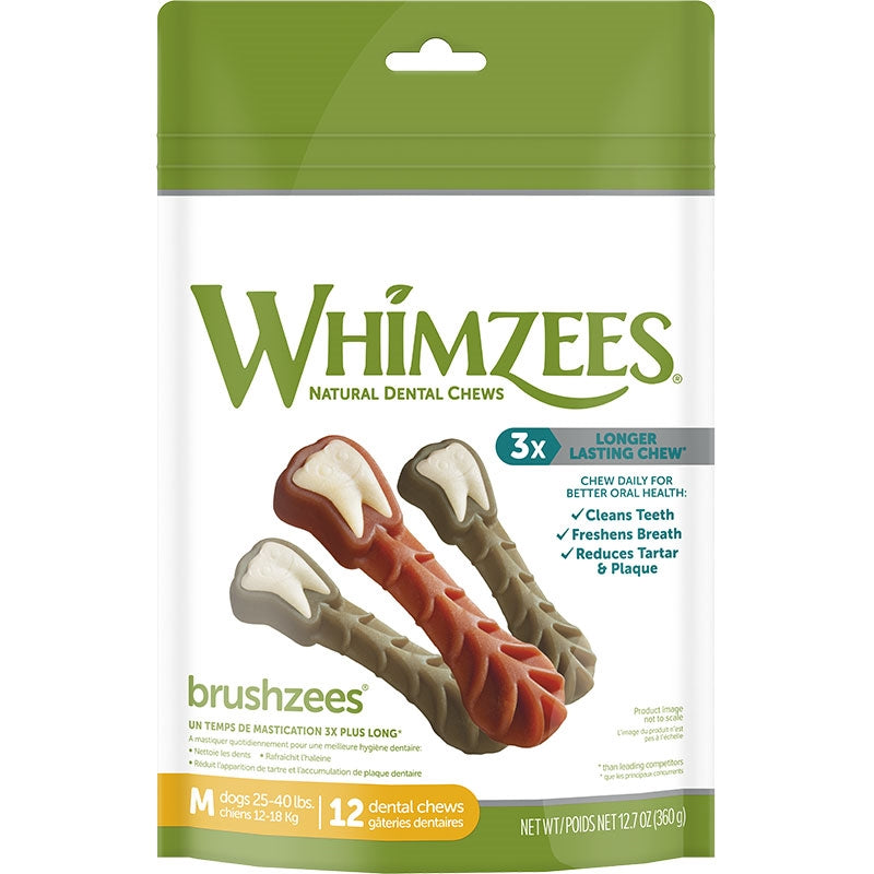 Whimzees Brushzees Md 12.7 oz Bag
