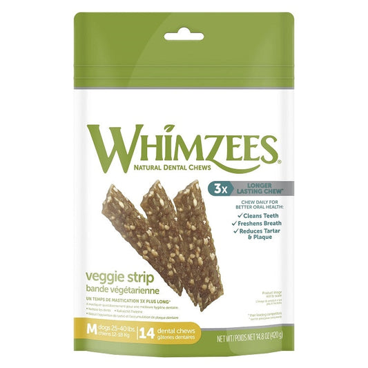 Whimzees Veggie Strip M 14.8 oz Bag