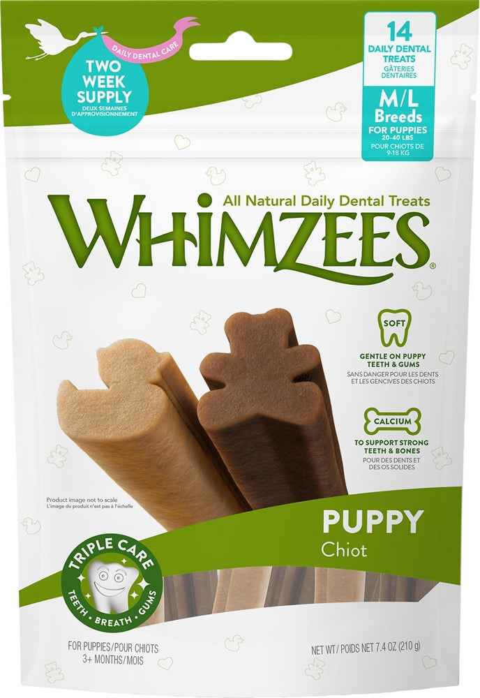 Whimzee Puppy Chews Md-Lg 7.4 oz