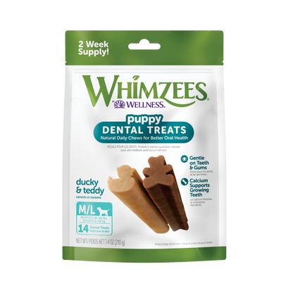 Whimzee Puppy Chews Md-Lg 7.4 oz