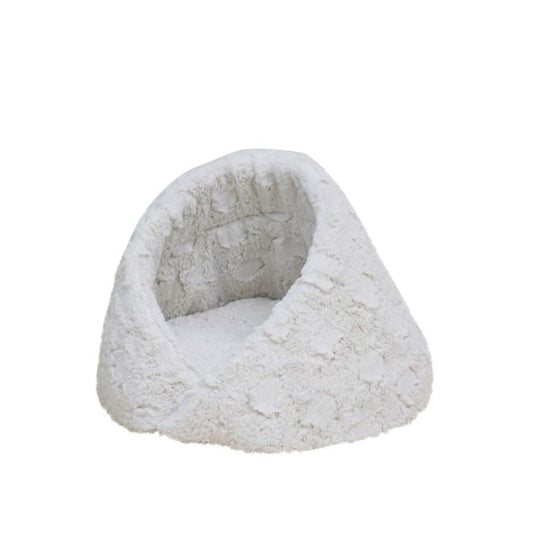 PetPals Rose Cradle Pet Bed Ivory 17.7 in