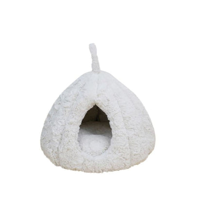 PetPals Rose Hut Pet Bed Ivory 17.7 in