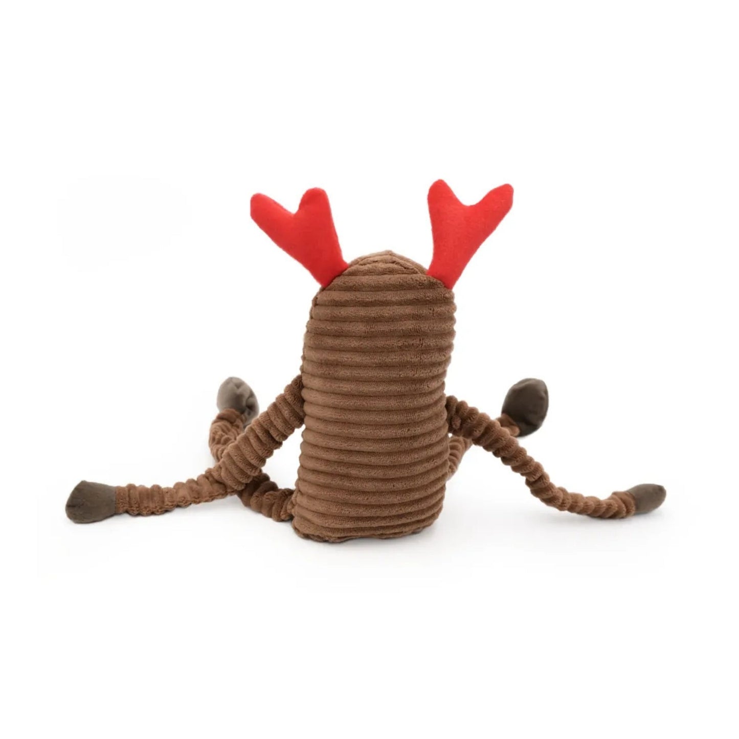 Zippypaws Holiday Crinkles Reindeer Red/Brown Jumbo