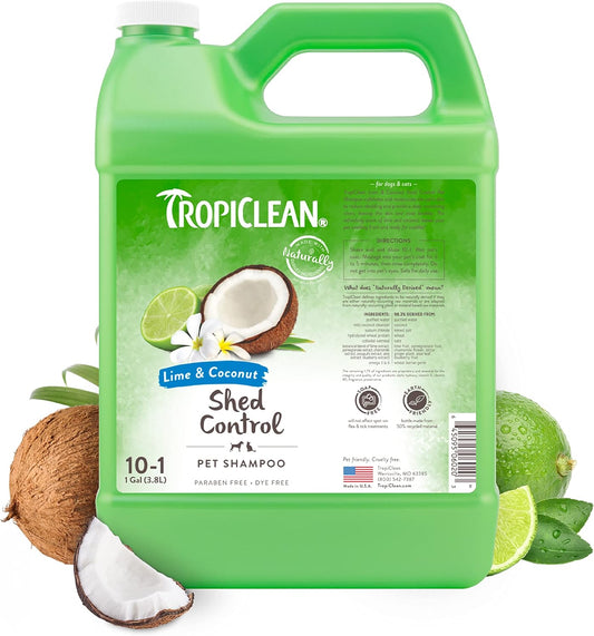 TropiClean Lime & Coconut Shed Control Shampoo for Pets 1ea/1 gal