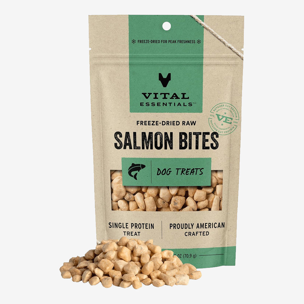Vital Essentials Dog Freeze Dried Topper Salmon 6oz.