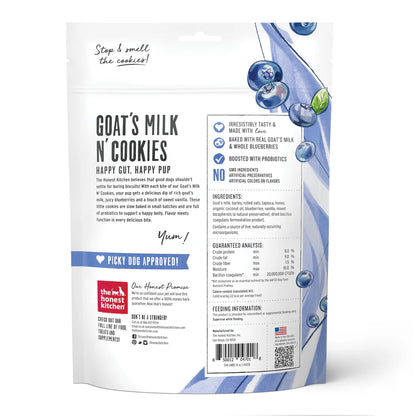 The Honest Kitchen Dog Goats Milk N Cookies Blueberry 8oz.