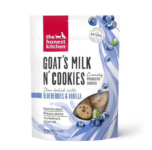 The Honest Kitchen Dog Goats Milk N Cookies Blueberry 8oz.