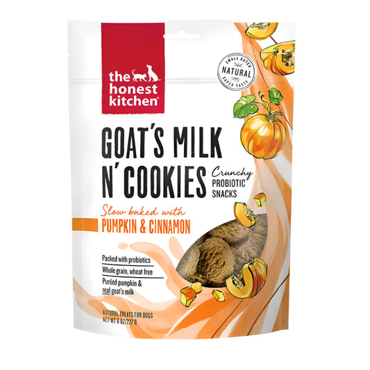 The Honest Kitchen Dog Goats Milk N Cookies Pumpkin And Cinnamon 8oz.