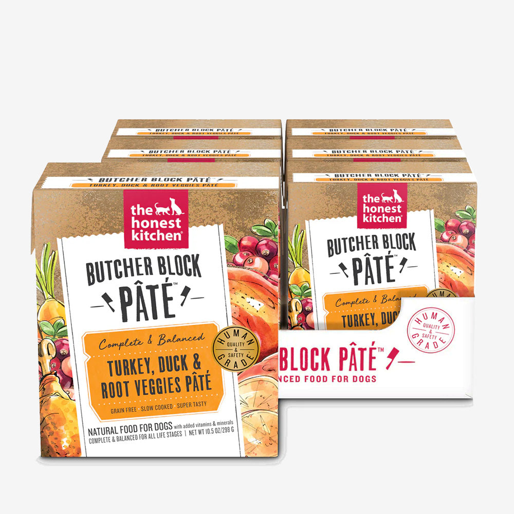 The Honest Kitchen Dog Butcher Block Pate Turkey and Duck 10.5oz. (Case of 6)
