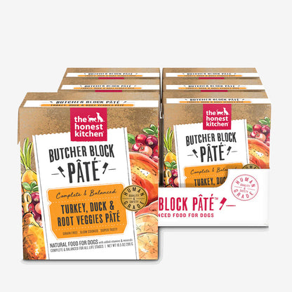 The Honest Kitchen Dog Butcher Block Pate Turkey and Duck 10.5oz. (Case of 6)