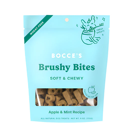Bocces Dog Soft Chews Brushy Bites 6oz