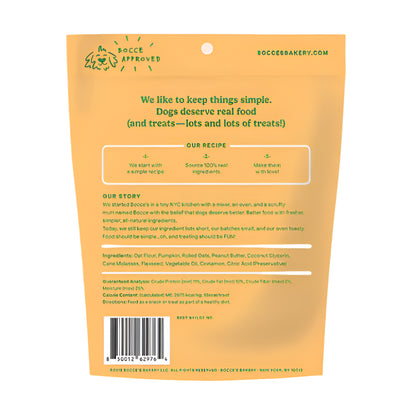 Bocces Bakery Dog Soft And Chewy Pumpkin Spice 6 oz