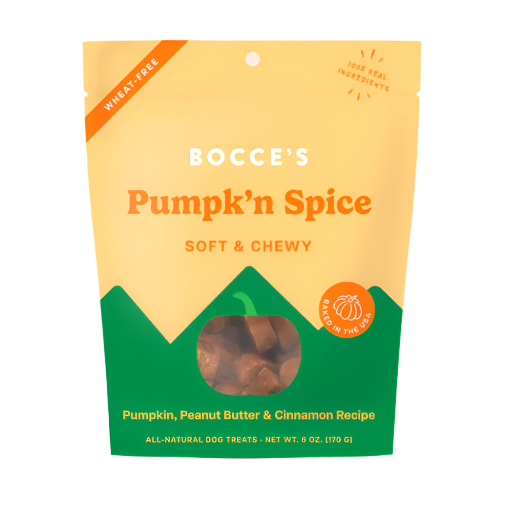 Bocces Bakery Dog Soft And Chewy Pumpkin Spice 6 oz