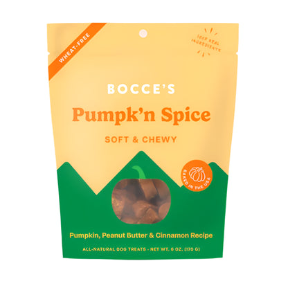 Bocces Bakery Dog Soft And Chewy Pumpkin Spice 6 oz