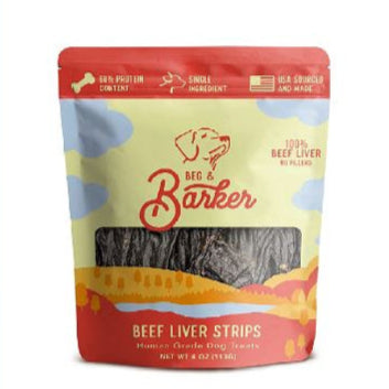 Beg & Barker Beef Liver Strip Dog Treats 1ea/4 oz