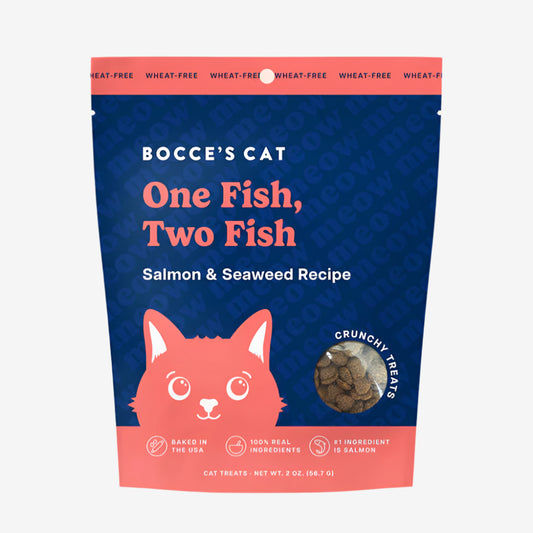 Bocce's Bakery - Crunchy 1 Fish 2 Fish for Cats 2oz.