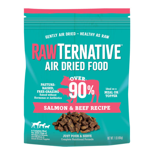 Grandma Mae's Country Naturals Rawternative Air Dried Dog Food Salmon & Beef 3lb