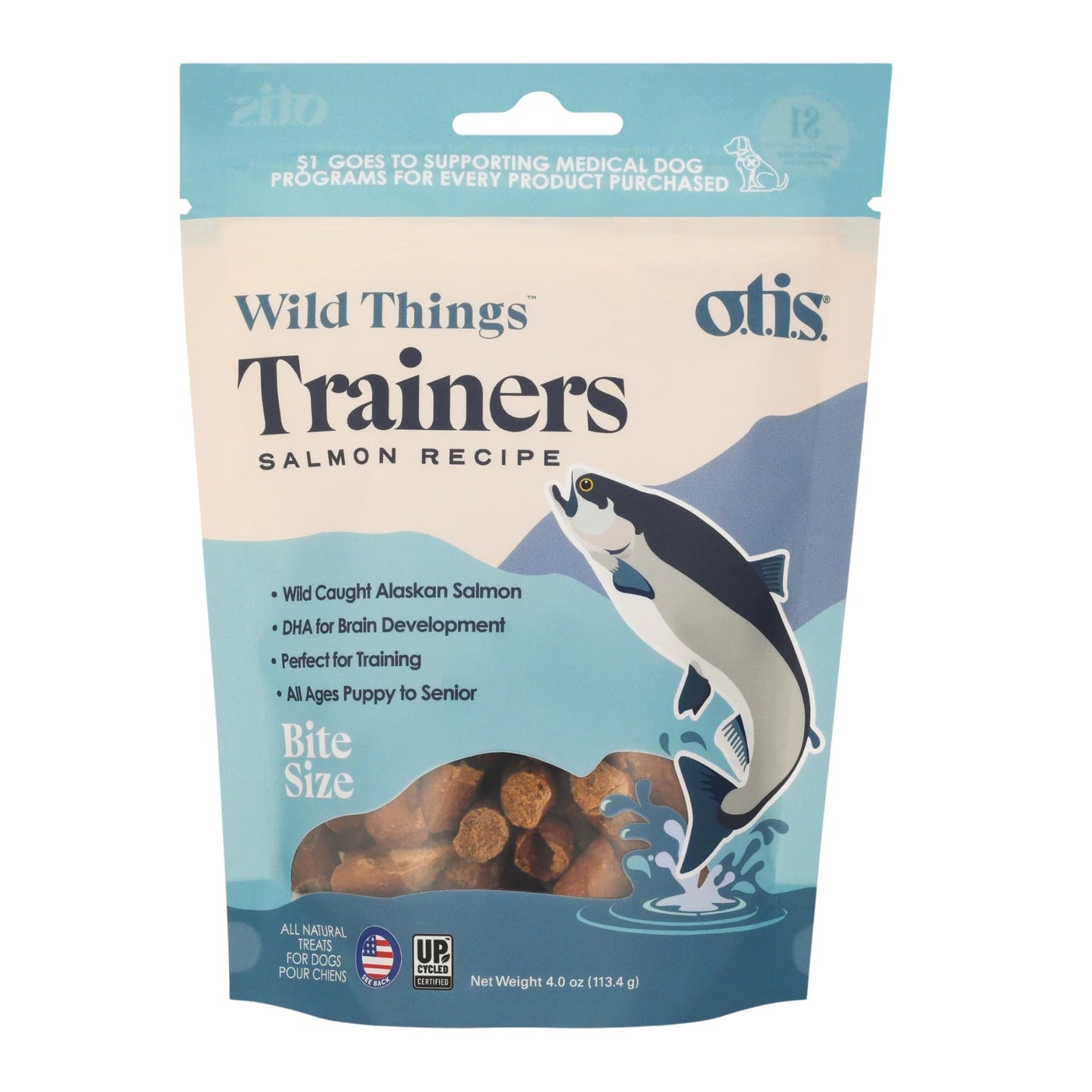 Otis Dog Wild Things Trainers Salmon 4oz.