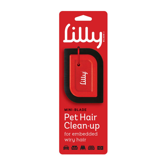 Lilly Brush Pet Hair Clean-Up Mini Blade Red Small
