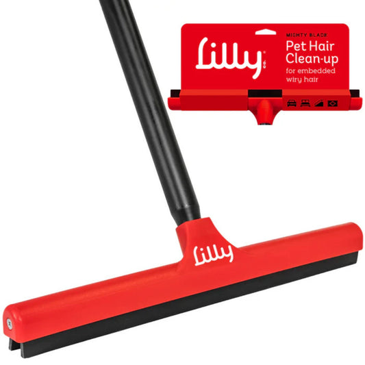 Lilly Brush Pet Hair Clean-Up Mighty Blade Red Large