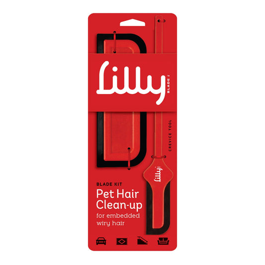 Lilly Brush Pet Hair Clean-Up Blade Kit Red Large