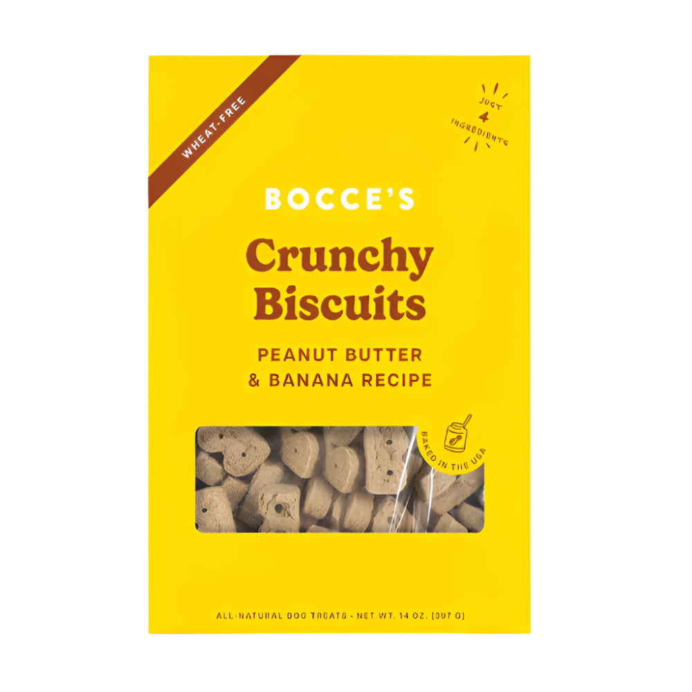 Bocce's Bakery Dog Just Peanut Butter And Banana Biscuits 14oz.