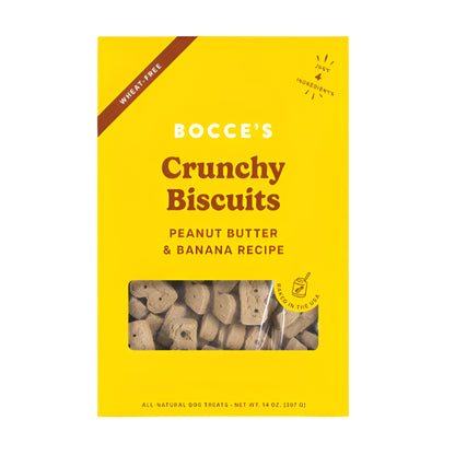 Bocce's Bakery Dog Just Peanut Butter And Banana Biscuits 14oz.