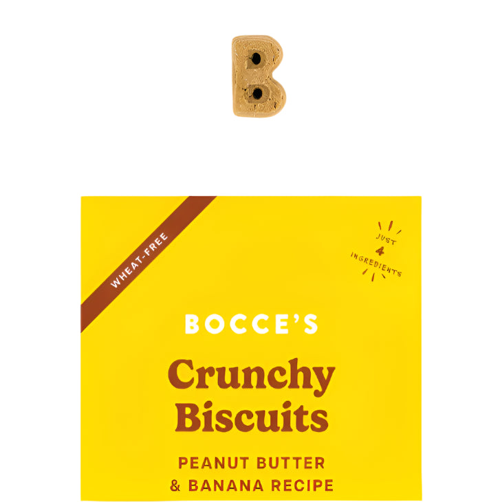 Bocce's Bakery Dog Just Peanut Butter And Banana Biscuits 14oz.