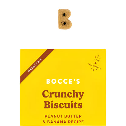 Bocce's Bakery Dog Just Peanut Butter And Banana Biscuits 14oz.