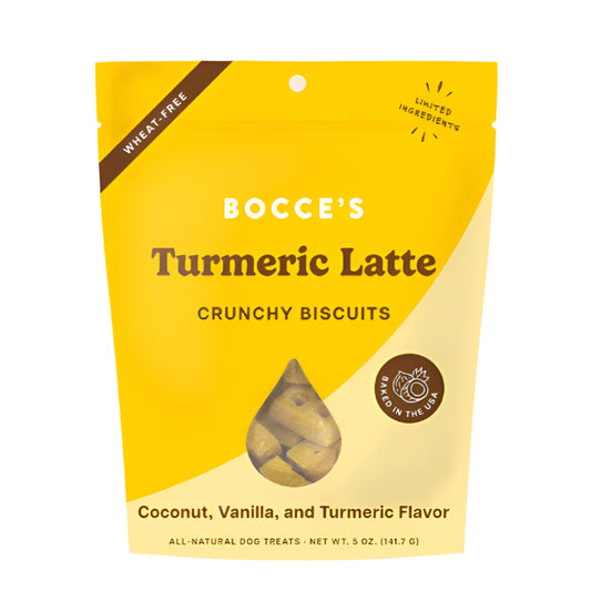 Bocce's Bakery Dog Biscuits Turmeric Latte 5oz. (Pack of 3)