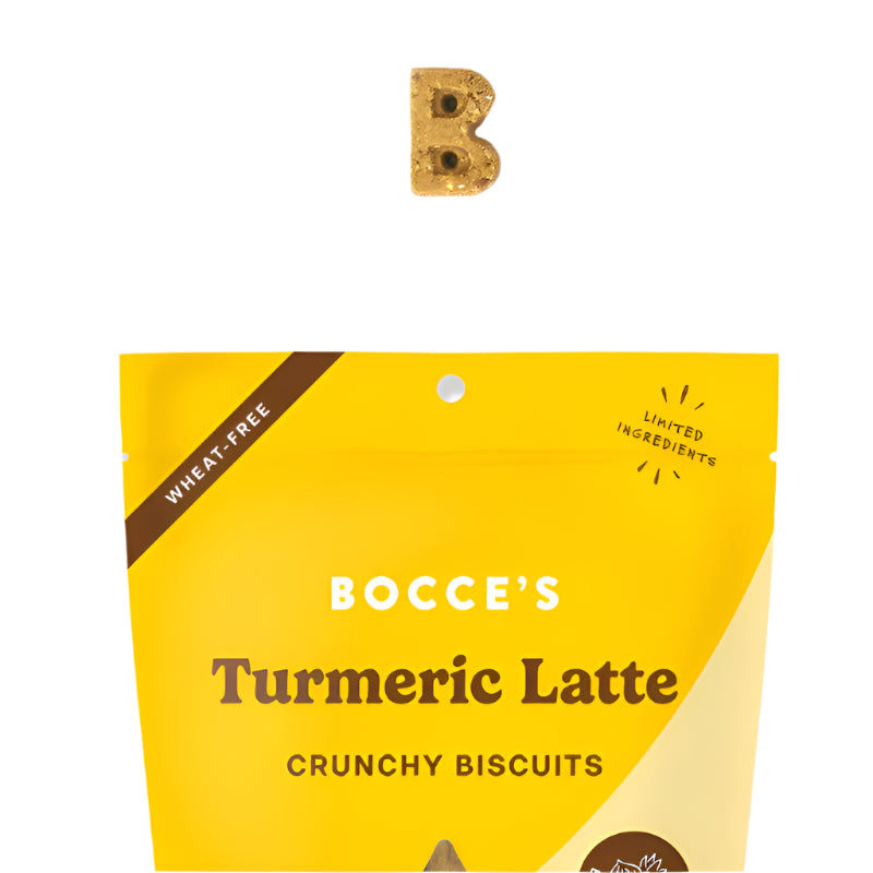 Bocce's Bakery Dog Biscuits Turmeric Latte 5oz. (Pack of 3)