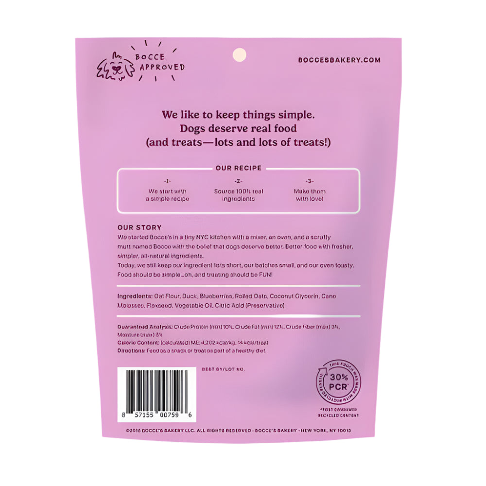Bocces Bakery Dog Soft And Chewy Quack Quack 6oz