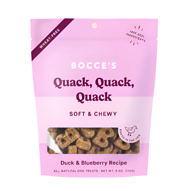 Bocces Bakery Dog Soft And Chewy Quack Quack 6oz